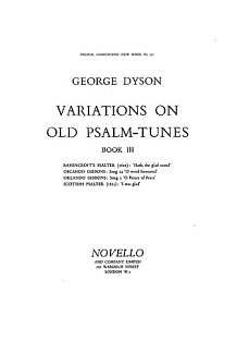 G. Dyson: Variations On Old Psalm Tunes for Organ Book 3