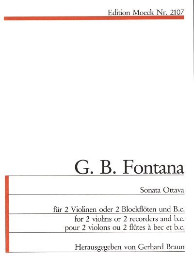 G.B. Fontana: Sonate Ottava