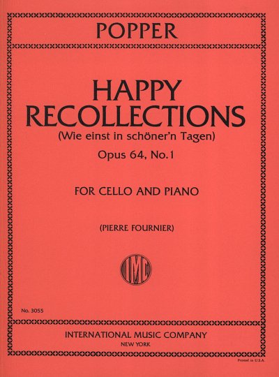 D. Popper: Happy Recollections op. 64/1, VcKlav (KlavpaSt)