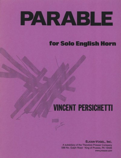 AQ: V. Persichetti: PARABLE XV op. 128 (B-Ware)