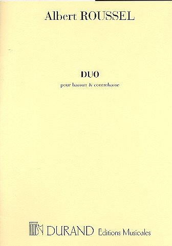 A. Roussel: Duo Basson-Contrebasse
