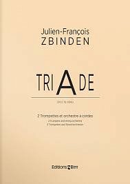 J.-F. Zbinden: Triade op. 78, 2TrpStro (Part.)