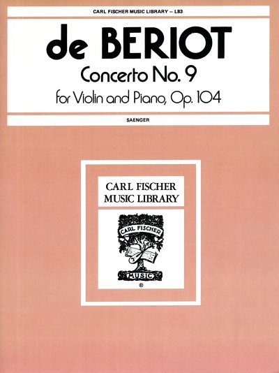 C.A. de Bériot: Concerto No. 9, VlKlav (KASt)