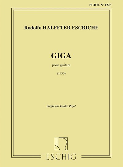 Giga (Pujol 1223) Guitare (Part.)