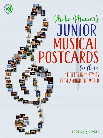 M. Mower: Junior Musical Postcards for Flute, Fl (+OnlAudio)