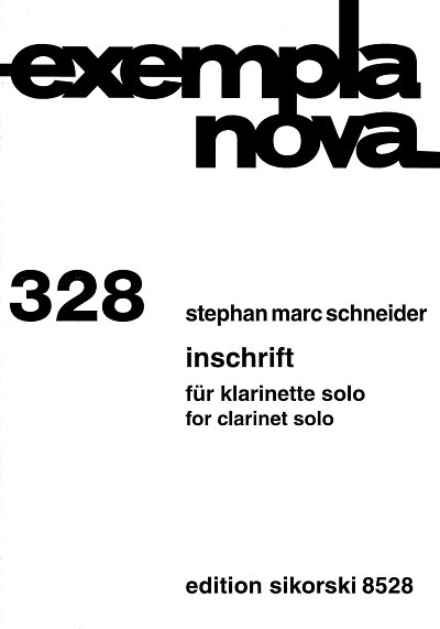 Schneider Stephan Marc: Inschrift Exempla Nova 328
