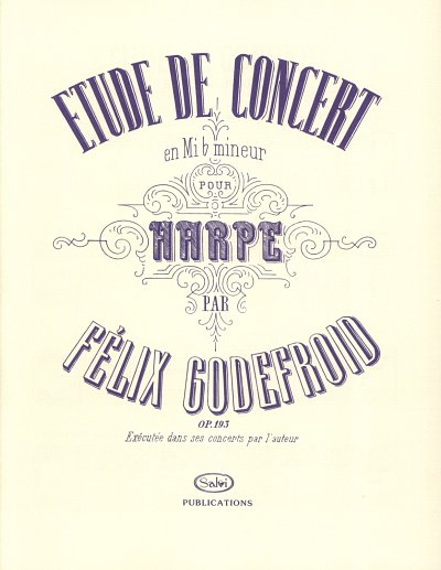 F. Godefroid: Etude de Concert es-moll op. 193, Hrf