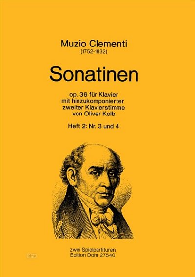 Clementi, Muzio/Kolb, Oliver: Sonatinen für Klavier mit hinzukomponierter zweiter Klavierstimme op. 36 Vol. 2