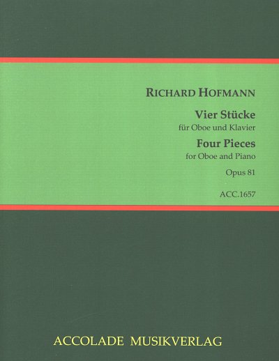 R. Hofmann: 4 Stuecke op.81, ObKlav (Pa+St)