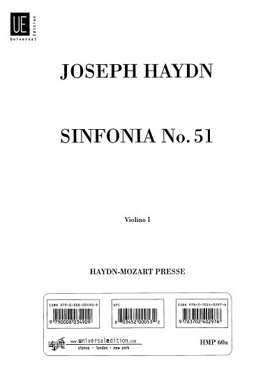 J. Haydn: Sinfonia Nr. 51 B-Dur Hob. I:51, Sinfo (Vl1)