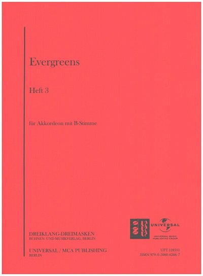 Ch. Vanberg: Evergreens 3, Akk;MelB (+solo)
