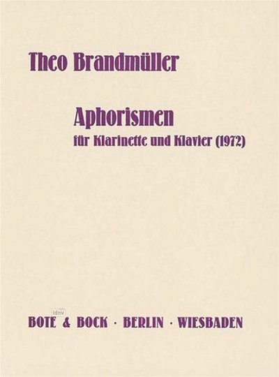 T. Brandmueller: Aphorismen (1972)