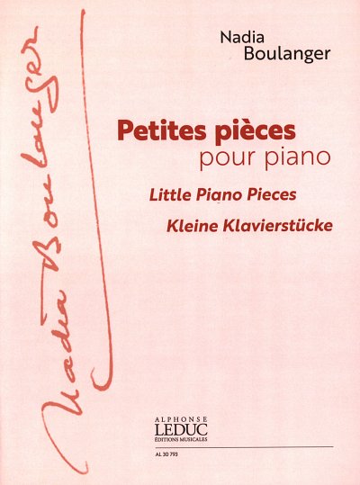 N. Boulanger: kleine Klavierstücke, Klav