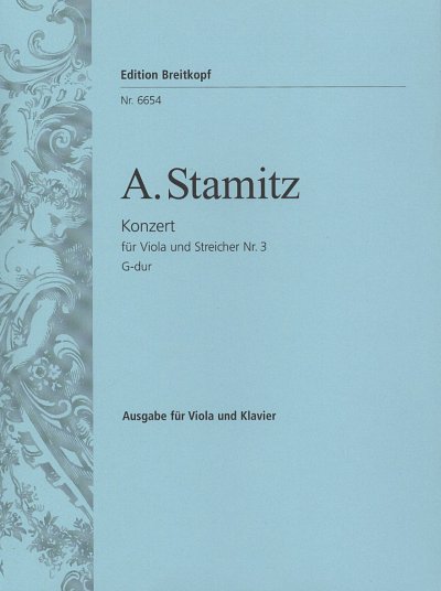 A. Stamitz: Konzert 3 G-Dur - Va Orch