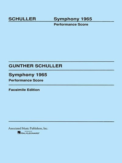 G. Schuller: Symphony 1965, Sinfo (Part.)