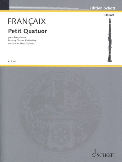 J. Françaix: Petit Quatuor  (Pa+St)