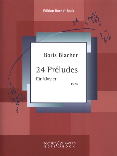 B. Blacher: 24 Preludes