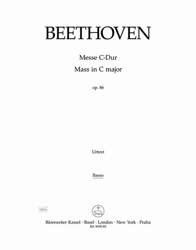 L. v. Beethoven: Messe C-Dur op. 86, 4GesGchOrchO (KB)