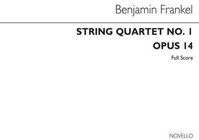 B. Frankel: String Quartet No.1 Op.14, 2VlVaVc (Part.)