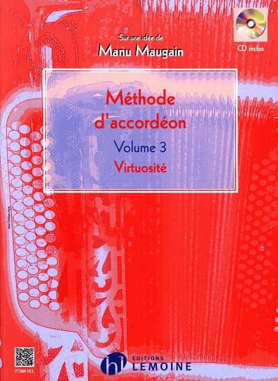 M. Maugain: Methode d'accordéon 3, Akk (+CD)
