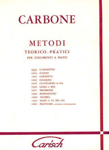 E. Carbo: Metodo teorico-pratico per Clarinetto, Klar