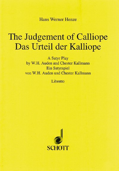 H.W. Henze: Das Urteil der Kalliope