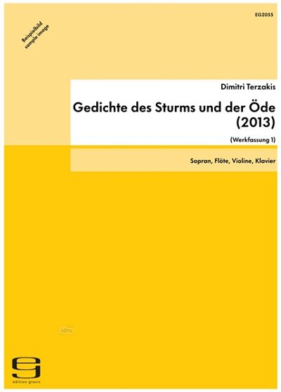 D. Terzakis: Gedichte des Sturms und, GesFlVlKlav (KlavpaSt)