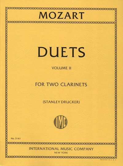 W.A. Mozart: 6 Duette 2, 2Klar (St)