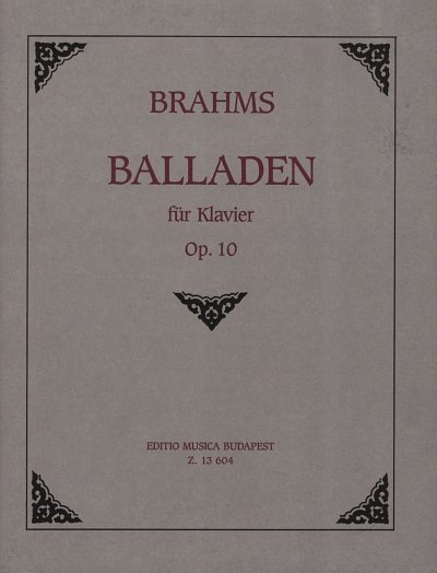 J. Brahms: Balladen op. 10, Klav