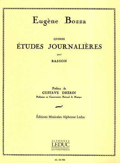 E. Bozza: 15 Etudes Journalières, Fag (Part.)