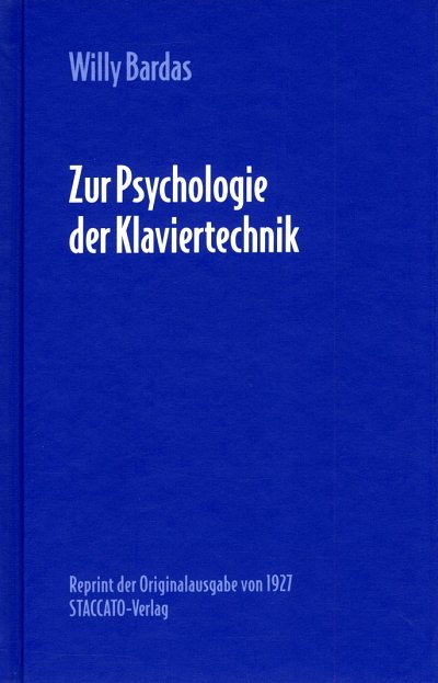 W. Bardas: Zur Psychologie der Klaviertechnik, Klav (Bu)