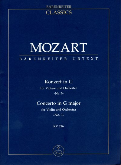 W.A. Mozart: Konzert für Violine und Orchester, VlOrch (Stp)