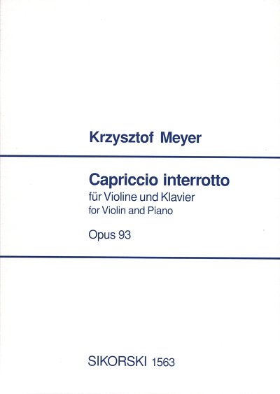 K. Meyer: Capriccio interroto op. 93, VlKlav (KlavpaSt)