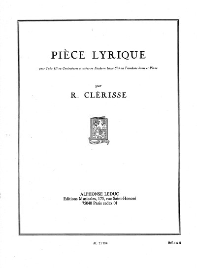 Pièce Lyrique (Bu)