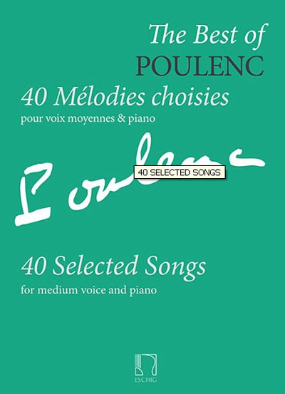 F. Poulenc: The Best of Poulenc- 40 Mélodies chois, GesMKlav