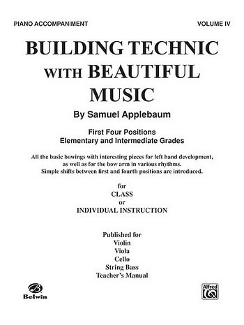 S. Applebaum: Building Technic With Beautiful Music, Book IV