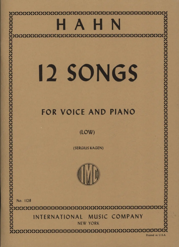 R. Hahn: 12 Lieder (0)