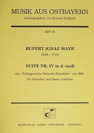 R.I. Mayr: Suite Nr. IV in d-Moll, StroBc (Part.)