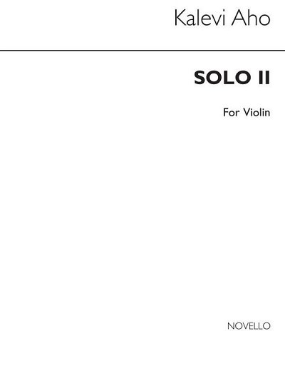 K. Aho: Solo I (Tumultos) Violin