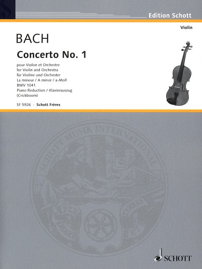 J.S. Bach: Konzert Nr. 1 a-Moll BWV 1041 , VlOrch (KA)