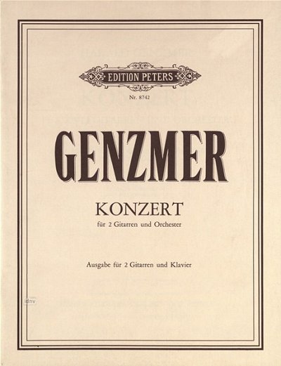 H. Genzmer: Konzert für 2 Gitarren und Orchester (1989)