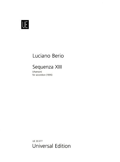 L. Berio: Sequenza XIII