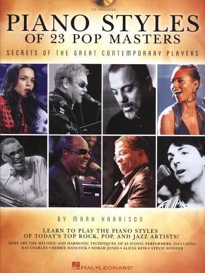 Piano Styles of 23 Pop Masters, Klav (+OnlAudio)