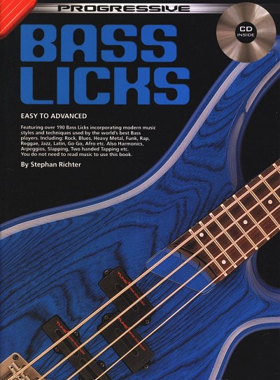 S. Richter: Proresssive Bass Licks, E-Bass (+TabCD)