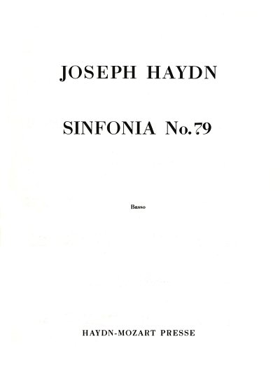 J. Haydn: Sinfonia Nr. 79 Hob. I:79, Sinfo (KB)