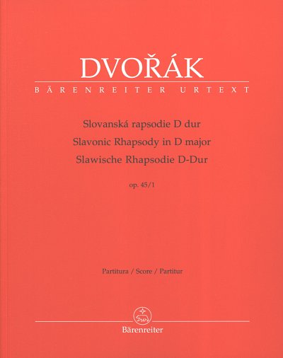 A. Dvorak: Slawische Rhapsodie D-Dur op. 45/1, Sinfo (Part.)