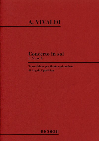 A. Vivaldi: Concerto In Sol Maggiore Rv 436 , FlKlav (KA)