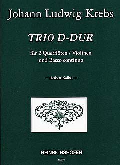 J.L. Krebs: Trio für 2 Querflöten / Violinen und Basso continuo D-Dur