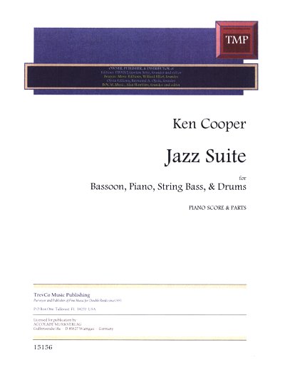 K. Cooper: Jazz Suite, FgKlv;Rhy (KlavpaSt)