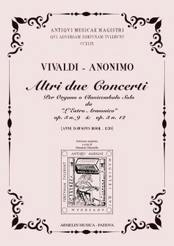 A. Vivaldi: Concerto n. 9 e 12 dell'Estro Armonico (Bu)